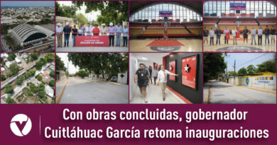 Con obras concluidas, gobernador Cuitláhuac García retoma inauguraciones